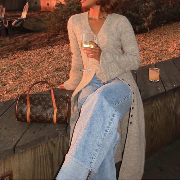 Commense Elegant Cream long cardigan - Picture 2 of 4